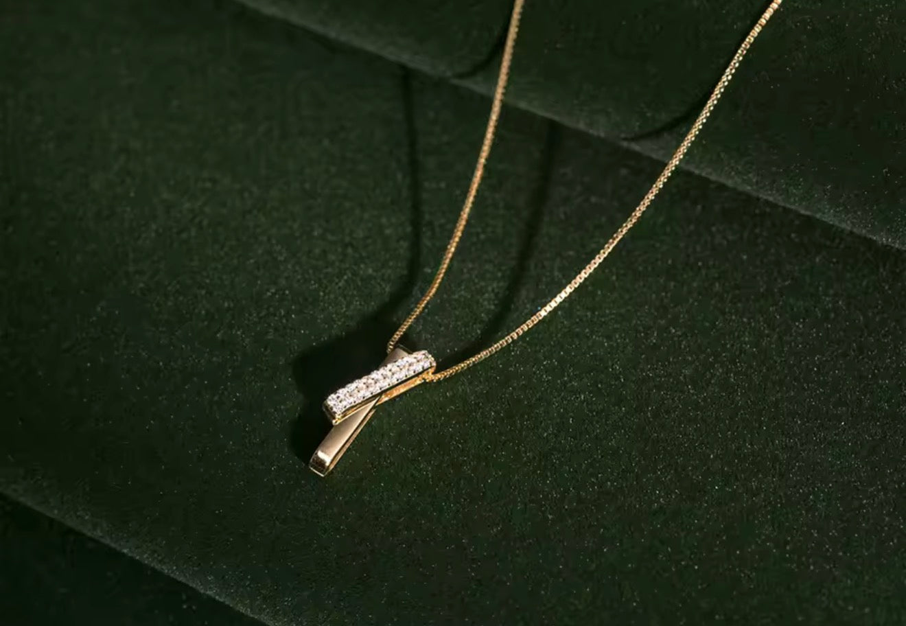 Geometric Link Chain Necklace
