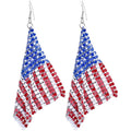 4th Of July American Flag Earrings