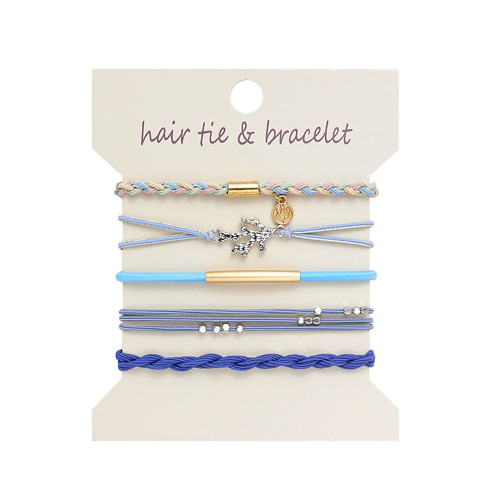 5 Pc Metallic Bohemian Style Bands