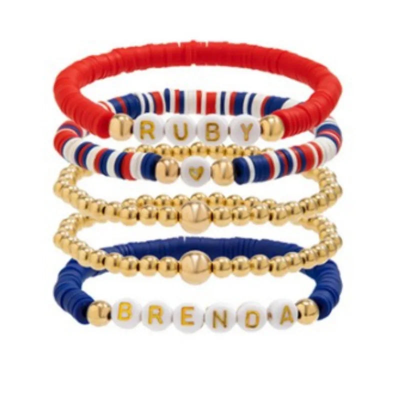 3-7pc 4th of July Outfits Bracelets