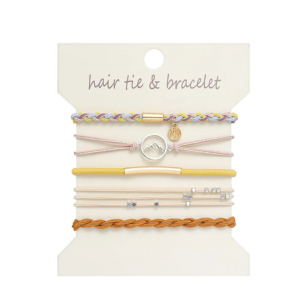 5 Pc Metallic Bohemian Style Bands