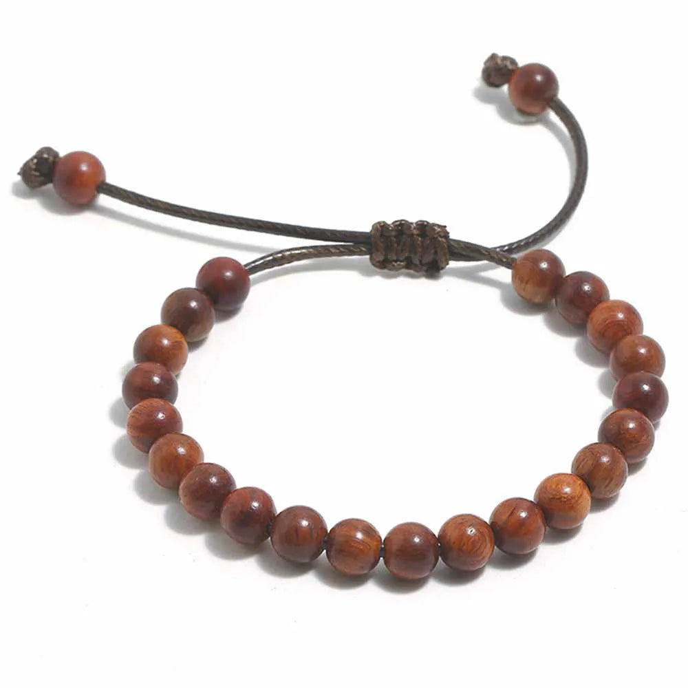 Natural Wood Beads Bracelet