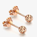 Rose Gold Plated 14K Post Earrings