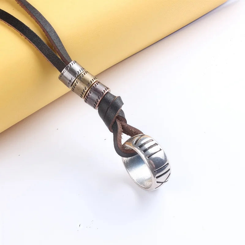 Men’s Necklace With Roman Numeral Pendant