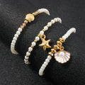 Ocean Pearl Beaded Layered Bracelets