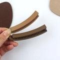 Solid Color Frosted Banana Hair Clip