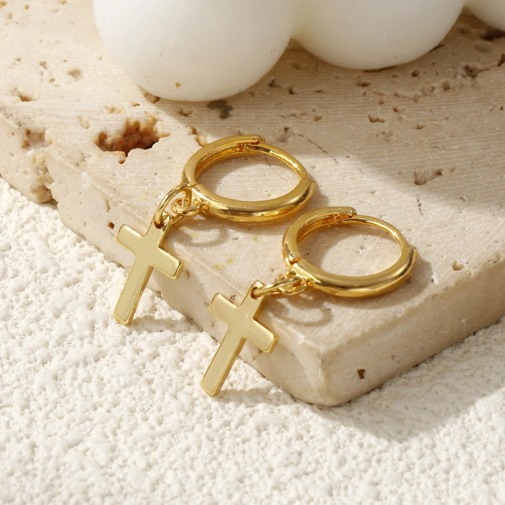 Religious 18K Gold Plated Earrings