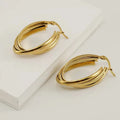 18K Gold Filled Hoop Earrings