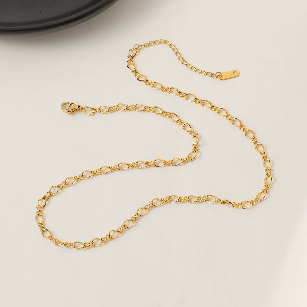 New Gold-Plated DIY Handmade Plain Twisted Chain