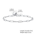 Stainless Steel Paperclip Chain Bracelet