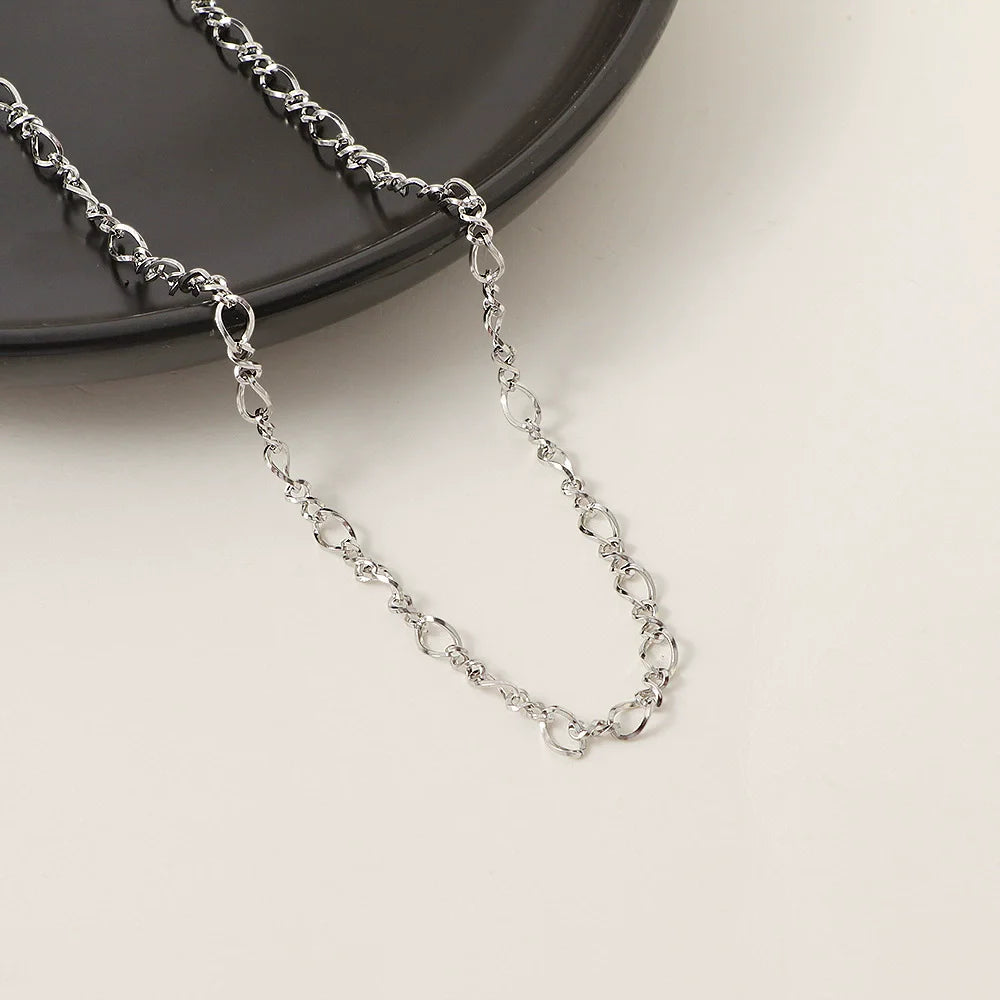 New Gold-Plated DIY Handmade Plain Twisted Chain