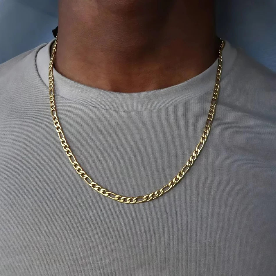 18K Gold Filled Necklace For Men And Women