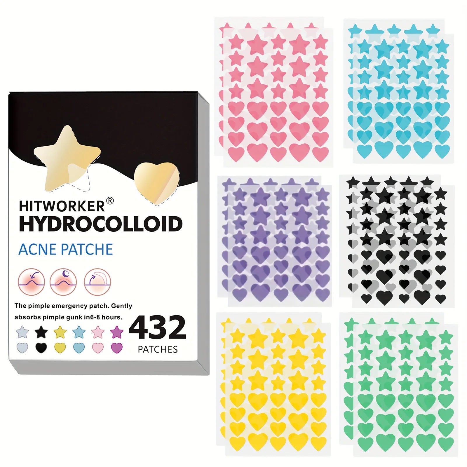 432 Pack Aesthetic Pimple Patches
