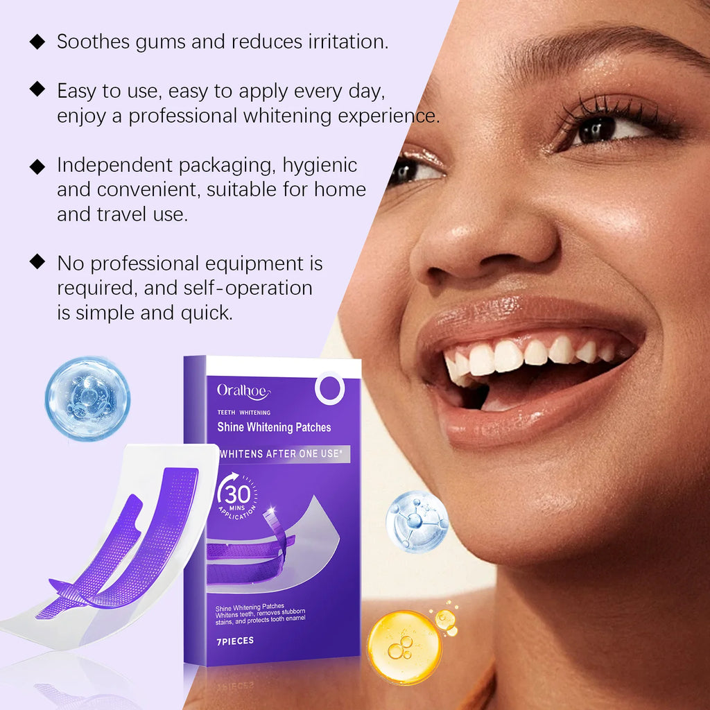 7 Pc Purple Teeth Whitening Strips
