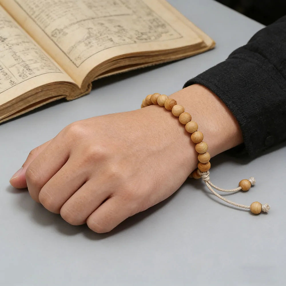 Natural Wood Beads Bracelet