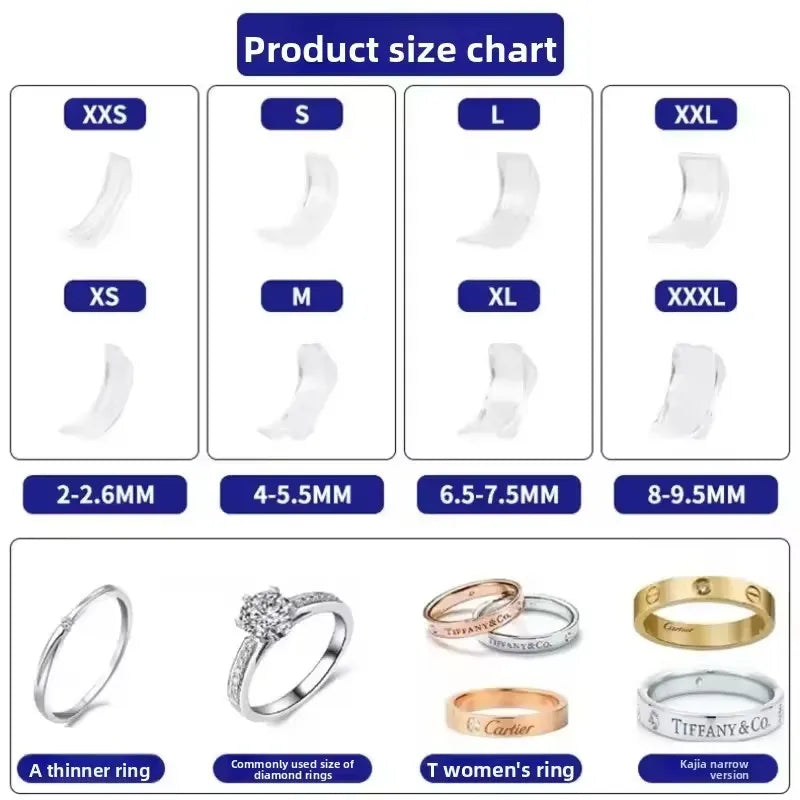 Silicone Invisible Clear Ring Sizer
