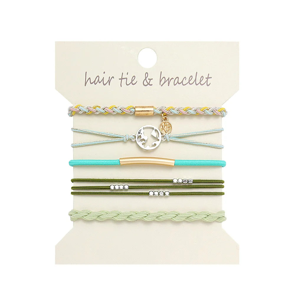 5 Pc Metallic Bohemian Style Bands