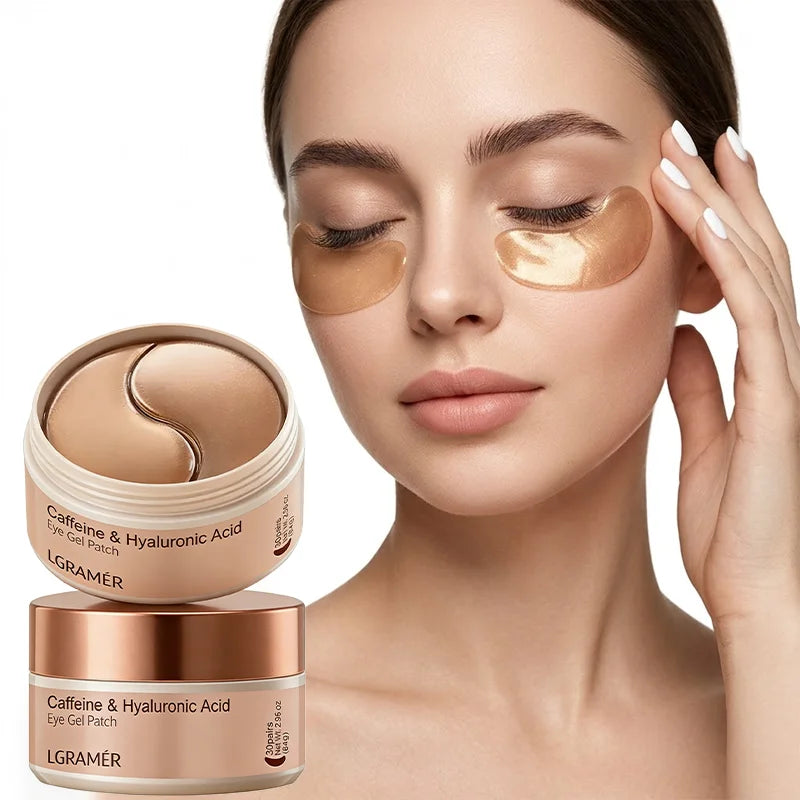 A Box of 60 Caffeine Nicotinamide Radiant Firming Eye Masks