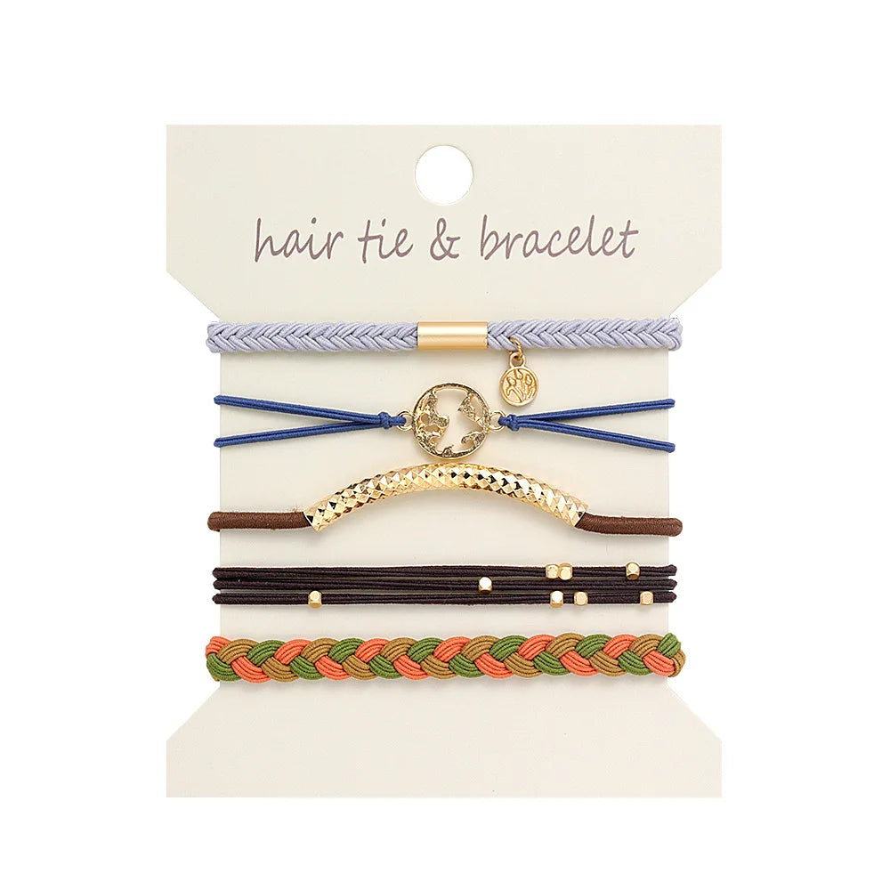 5 Pc Metallic Bohemian Style Bands