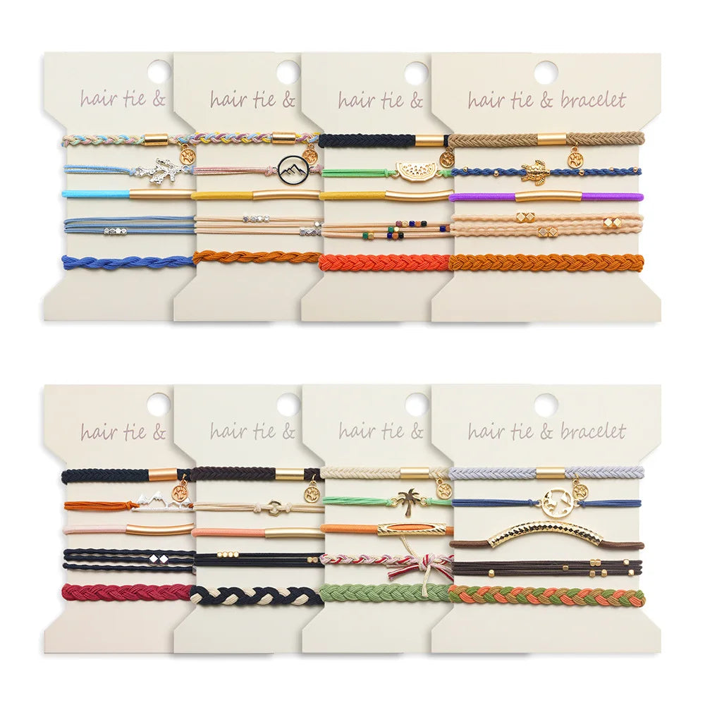 5 Pc Metallic Bohemian Style Bands