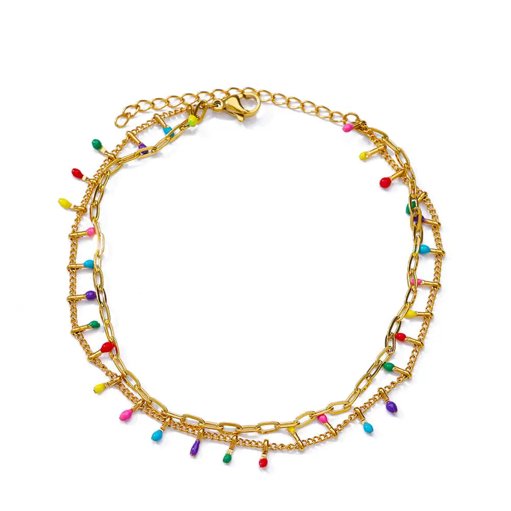 Stainless Steel Bracelets And Anklets With Pendant
