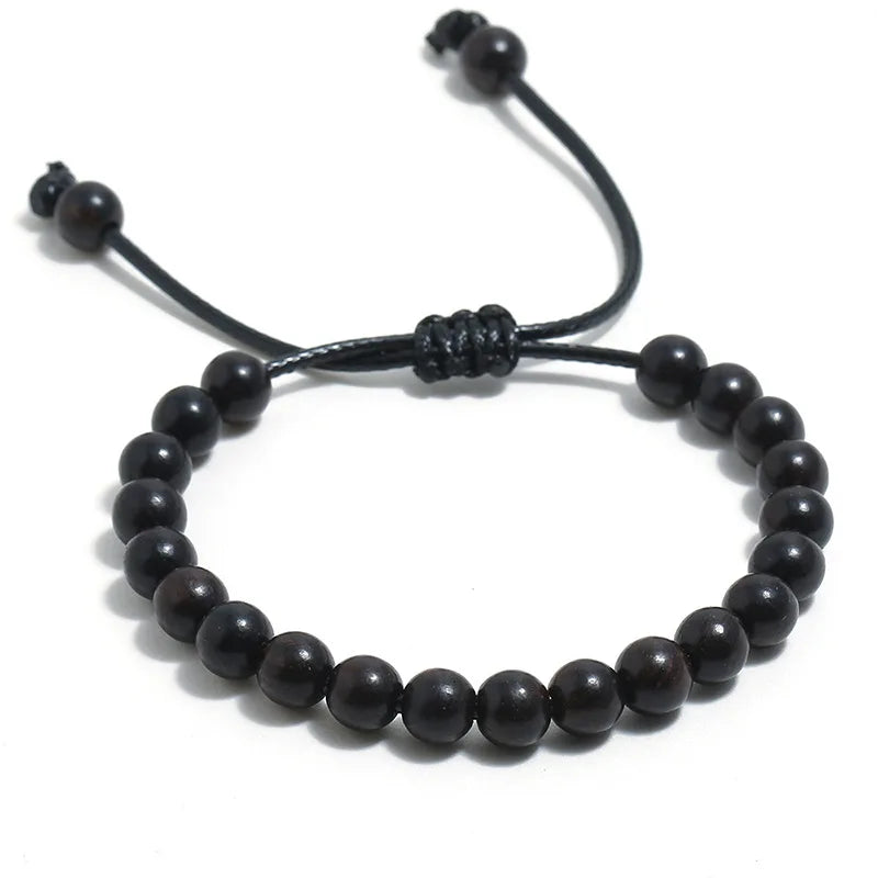 Natural Wood Beads Bracelet