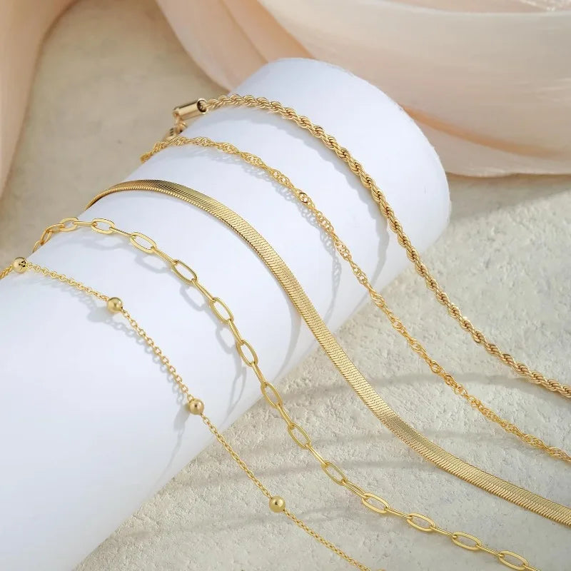 Stackable Gold Bracelets