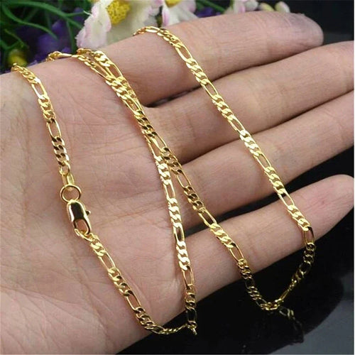 18K Gold Filled Necklace For Men And Women