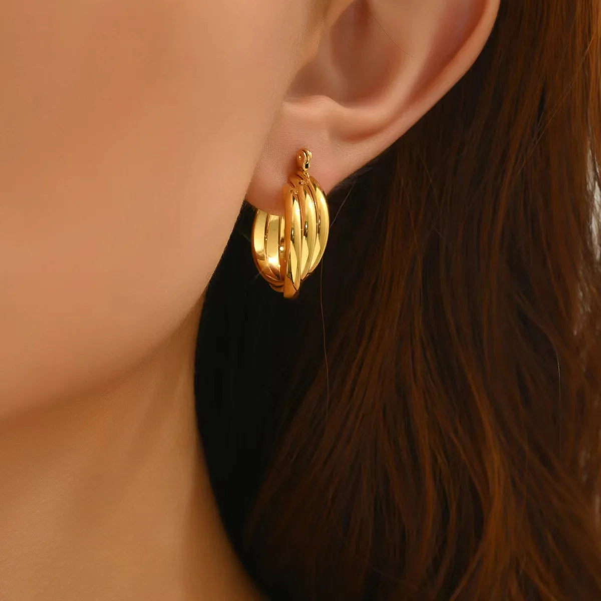 18K Gold Filled Hoop Earrings