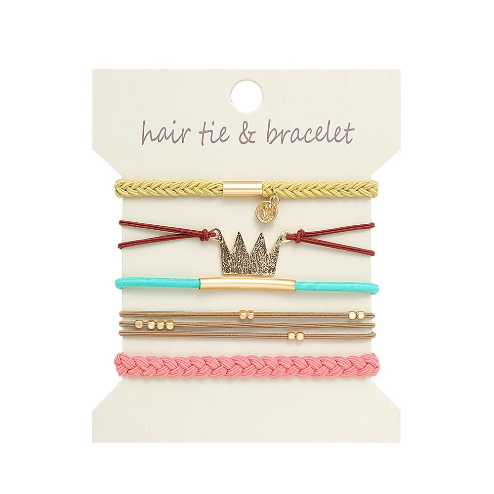 5 Pc Metallic Bohemian Style Bands