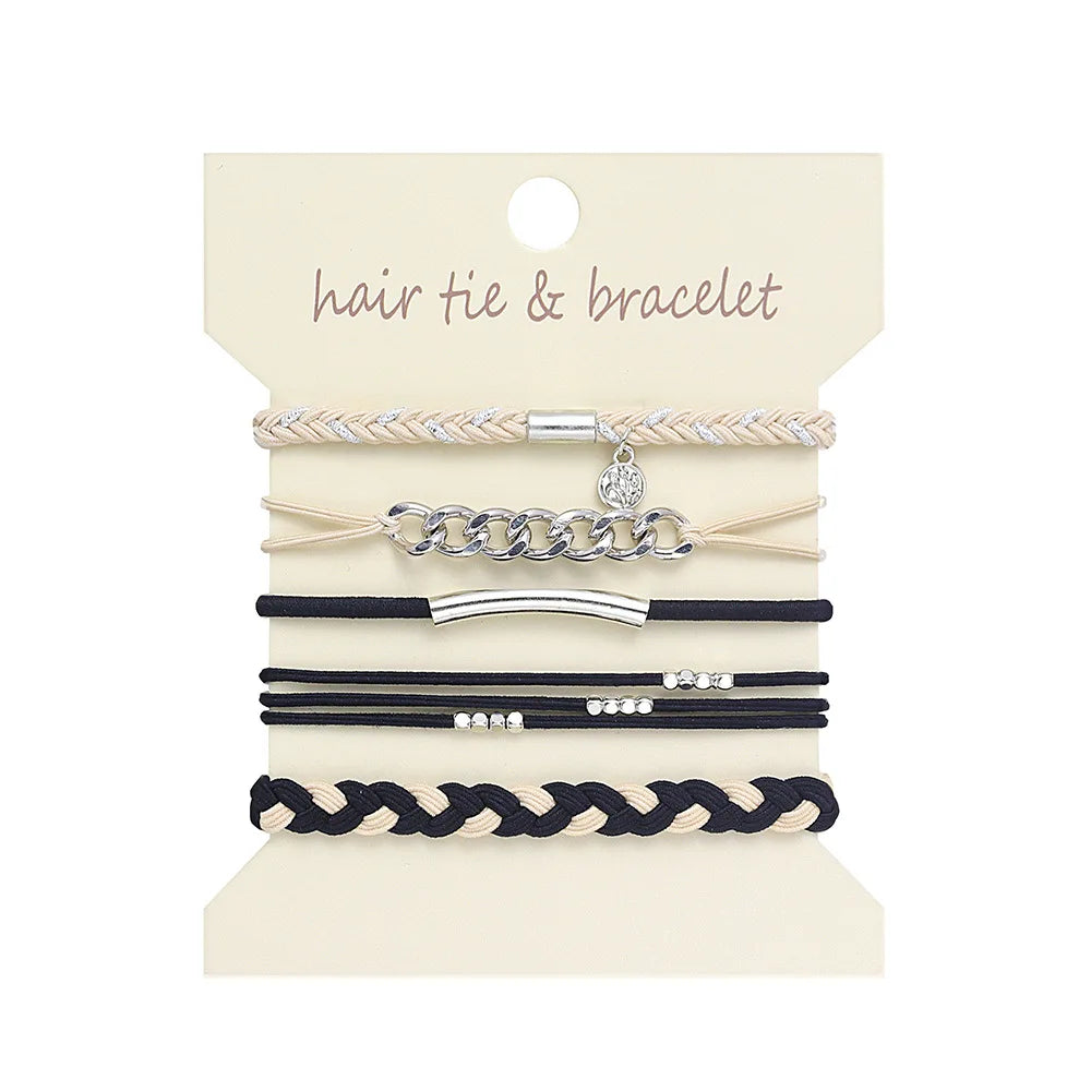 5 Pc Metallic Bohemian Style Bands