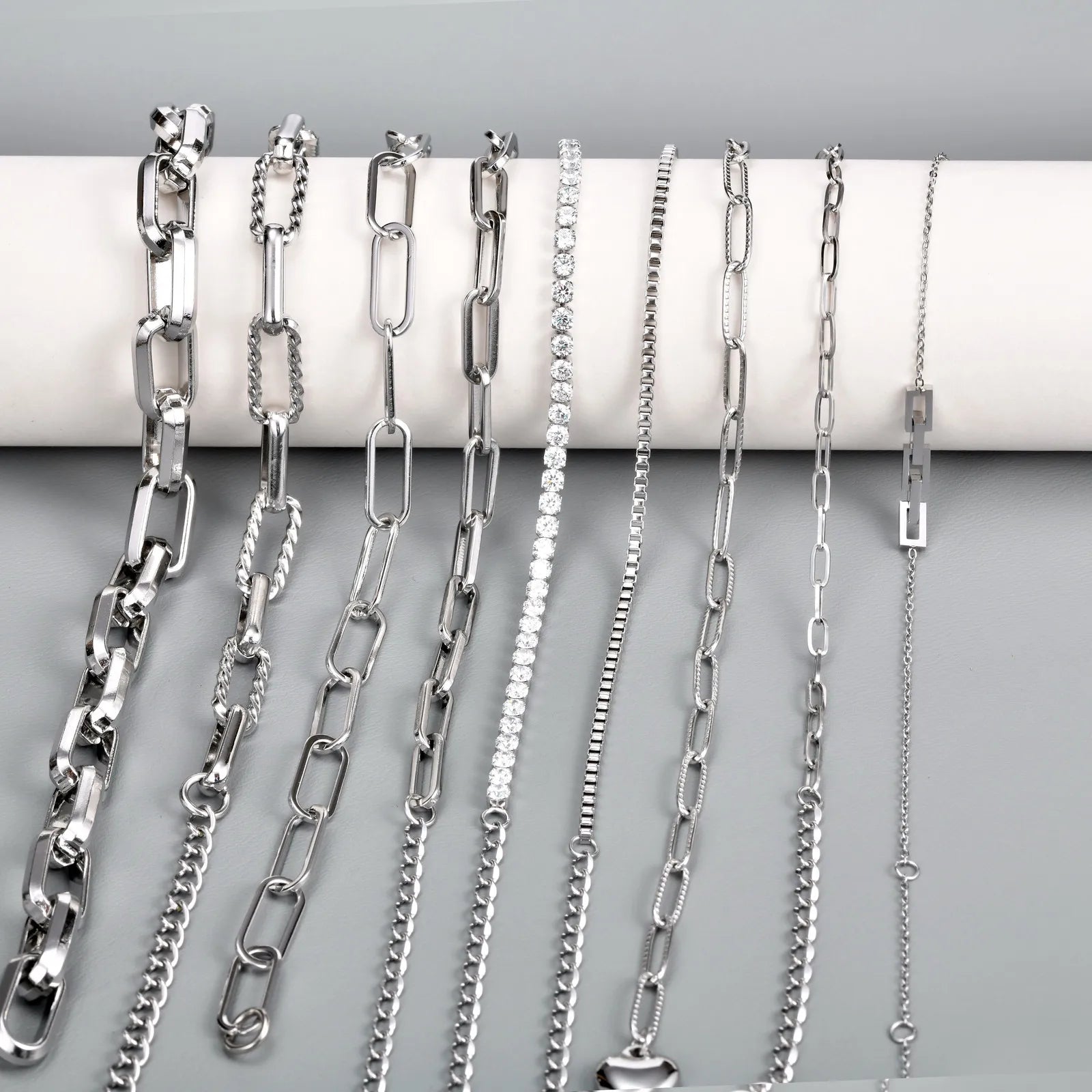 Stainless Steel Paperclip Chain Bracelet