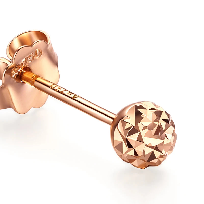 Rose Gold Plated 14K Post Earrings