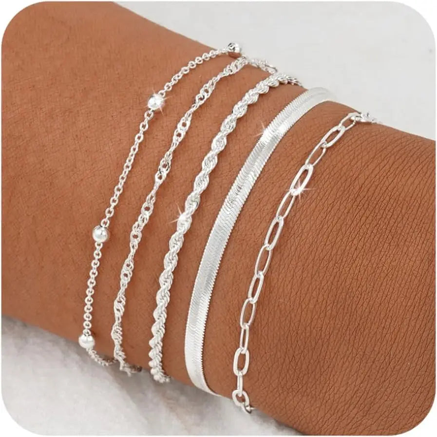 Stackable Gold Bracelets