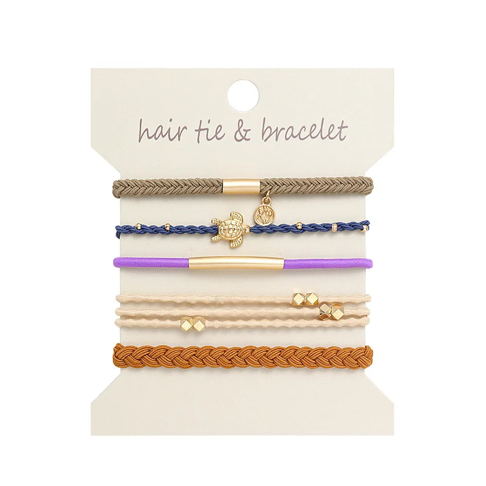 5 Pc Metallic Bohemian Style Bands